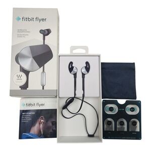 Fitbit Flyer Wireless Headphones Nightfall Blue Bluetooth Sweatproof FB601